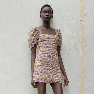 Zara Floral Print Mini Dress